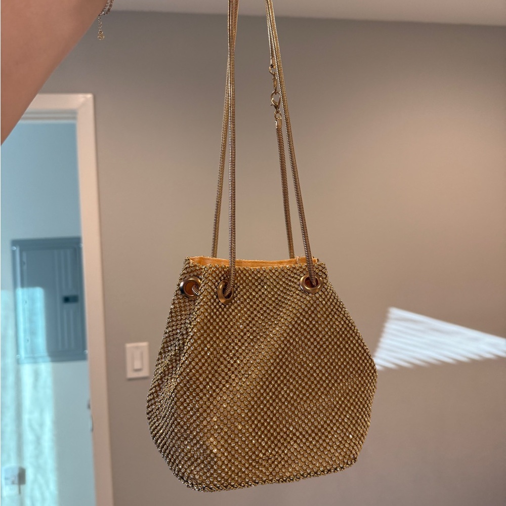 NWT Crystal Mini Bucket Bag from Paris